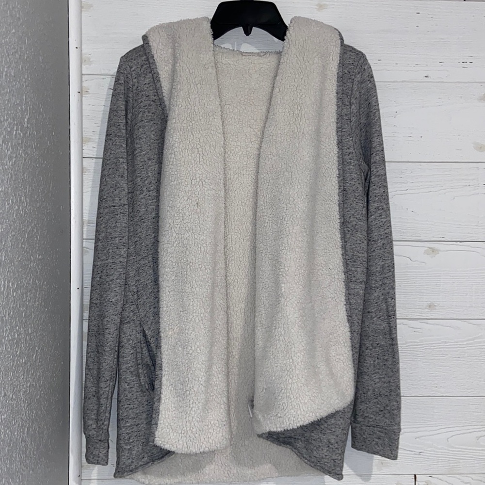 Heather Grey & Sherpa Jacket